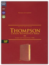 NKJV Thompson Chain-Reference Bible,  Comfort Print--soft leather-look, brown (indexed)