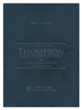 NIV Thompson-Chain Reference Bible, Comfort Print--genuine goatskin leather, black