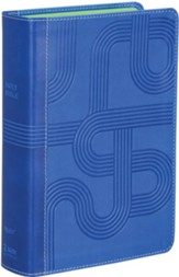 NIrV, Giant Print Compact Bible for Boys, Leathersoft, Blue, Comfort Print - Imperfectly Imprinted Bibles
