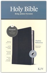 KJV Thinline Reference Bible,  Filament Enabled Edition, LeatherLike, Black/Onyx, Indexed