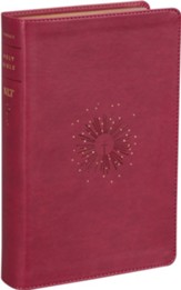 NLT Personal-Size Giant-Print Bible, Filament Enabled Edition--soft leather-look, aurora cranberry