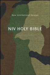 NIV, Holy Bible, Compact, Paperback, Woodland Camo, Comfort Print - Slightly Imperfect