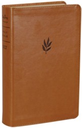 NLT Personal Size Giant Print Bible,  Filament Enabled Edition (Red Letter, LeatherLike, Classic Tan): DaySpring Signature Collection, LeatherLike, Classic Tan