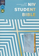 NIV Student Bible, Comfort Print--soft leather-look, teal - Slightly Imperfect