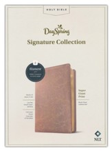 NLT Super Giant Print Bible,  Filament Enabled Edition (Red Letter, LeatherLike, Blush Floral): DaySpring Signature Collection, LeatherLike, Blush Floral