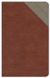 NIV Thinline Bible, Comfort Print--soft leather-look, brown (indexed) - Slightly Imperfect