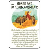 Moses And 10 Commandments Pocket card