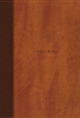 NIV Giant-Print Thinline Bible, Comfort Print--soft leather-look, brown