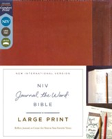 NIV Journal the Word Bible, Comfort Print--soft leather-look, brown
