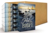 NIV Holy Bible Economy Edition,  Larger Print, --softcover, blue