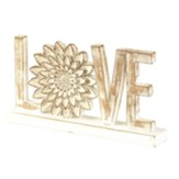 Love, Flower, Tabletop Word Art