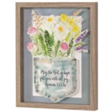 May the God of Hope Fill You Framed Wall Art