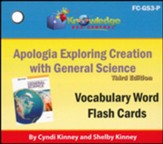 Apologia Exploring Creation With General Science 3rd Edition Vocabulary Words Flash Cards