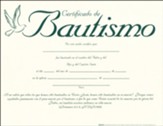 Certificate of Baptism, Spanish (pkg. of 6)