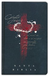 Biblia RVR 1960 letra grande, manual, tapa dura cruz con corona (Handy Size Large Print Cross and Crown)