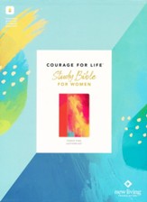 NLT Courage For Life Study Bible for  Women, Filament-Enabled Edition--soft leather-look, fierce pink