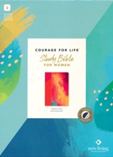 NLT Courage For Life Study Bible for Women, Filament-Enabled Edition--soft leather-look, fierce pink (indexed)