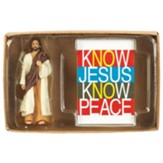 Jesus Figurine With Know Jesus Card