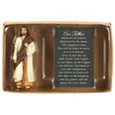 Jesus Figurine With Lord's Prayer Card