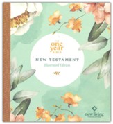 NLT One Year Bible New  Testament--soft cover, floral paradise - Slightly Imperfect