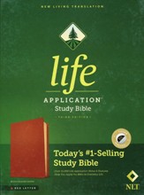 NLT Life Application Study Bible, Third Edition, Leather, real, Brown, With thumb index