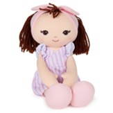 Soft Toddler Doll, Pink Stripe Dress