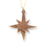 Christmas Star Olive Wood Ornament