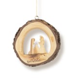 Nativity Christmas Olive Wood Ornament