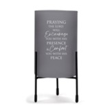 Praying the Lord Will Encourage You Glass Hurricane Candle Holder