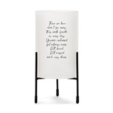 Those We Love Don't God Away Glass Hurricane Candle Holder