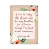 Strengthen You With Power, Ephesians 3:16 Bible Verse Fridge Magnet