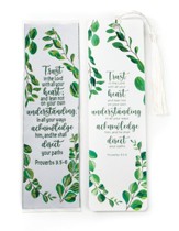 Trust in the Lord, Proverbs 3:5, Woven Fabric Bookmark