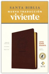 NTV Santa Biblia, letra sper gigante--soft leather-look, dark brown (indexed)