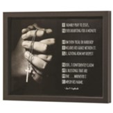 In His Name Framed Wall Décor, Black Frame