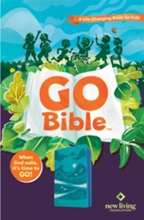 NLT Go Bible-A Life-Changing Bible for Kids, Soft Leather- like, Teal Ocean