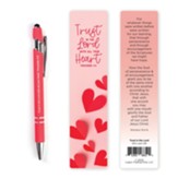 Trust In the Lord, Proverbs 3:5, Pen & Stylus with Bookmark, Red