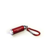 Strong and Courageous, Joshua 1:9, LED Flashlight & Carabiner, Red