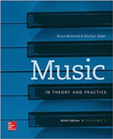 Music in Theory and Practice, Volume 1 (Workbook)