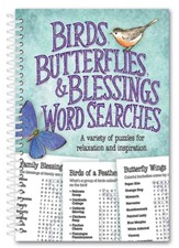 Birds, Butterflies & Blessings Word Searches
