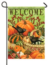Welcome, Birds and Gourds, Flag, Small
