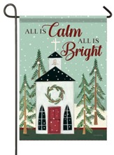 All is Calm, All Is Bright, Saltbox Church, Flag, Small