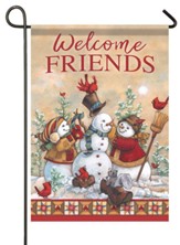 Welcome Friends, Snowman Time, Flag, Small