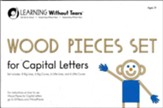 Wood Pieces Set for Capital  Letters--Preschool to Grade K