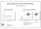 Big Sheet Draw and Write Paper, 100 Sheets--Grades K to 1