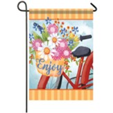 Flower Basket Garden Flag, Glitter, Small