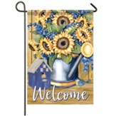 Sunflowers And Blue Garden Flag, Small