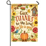 Give Thanks To the Lord, Fall, Flag, Small