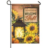 Welcome Fall, Autumn Light, Flag, Small