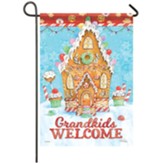Grandkids, Gingerbread House, Glittertrends Flag, Small