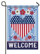 Welcome, American Heart, Flag, Small